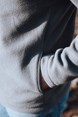 1/4 Zip Fleece - Smoke