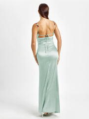 Livette - Satin Gown Maxi Dress