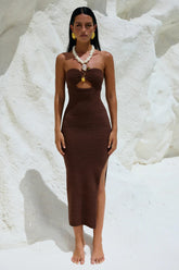 Luna Midi Dress - Espresso