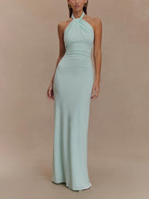 Livette - Slinky Halter Maxi Dress
