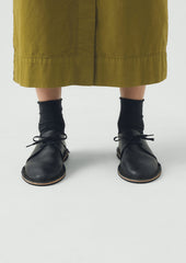 Steve Mono Leather Derby Shoes | Black