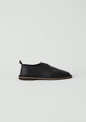 Steve Mono Leather Derby Shoes | Black