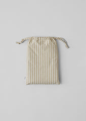 Ticking Stripe Cotton Oxford Pillowcase | Ecru/Straw