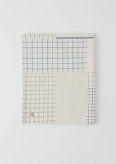 Tea Towel Check Patchwork Bedspread | Ecru/Multi