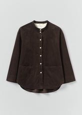 Organic Cotton Cord Shirt | Bitter Chocolate