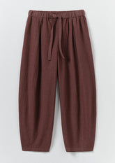 Minako Garment Dyed Linen Trousers | Fig