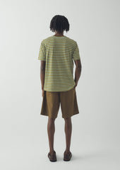 Theo Stripe Lightweight Cotton Tee | Juniper Berry