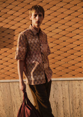 Variegated Block Print Cotton Shirt | Mace
