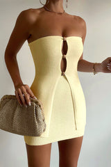 Nellie Mini Skirt - Lemon