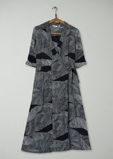 Reworn Wave Print Dress Size 6 Multi (1878) | Multi