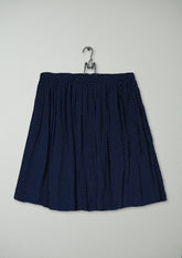 Reworn Micro Dash Skirt Size 10 (321) | Navy
