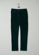 Reworn Stretch Cord Skinny Jeans Size 10 (985) | Green
