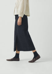 Straight Indigo Denim Skirt | Indigo