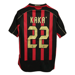 AC Milan KAKA' #22 Retro Jersey Home Soccer Shirt 2006/07