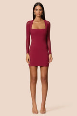 Nookie Amore Mini Dress - Ruby