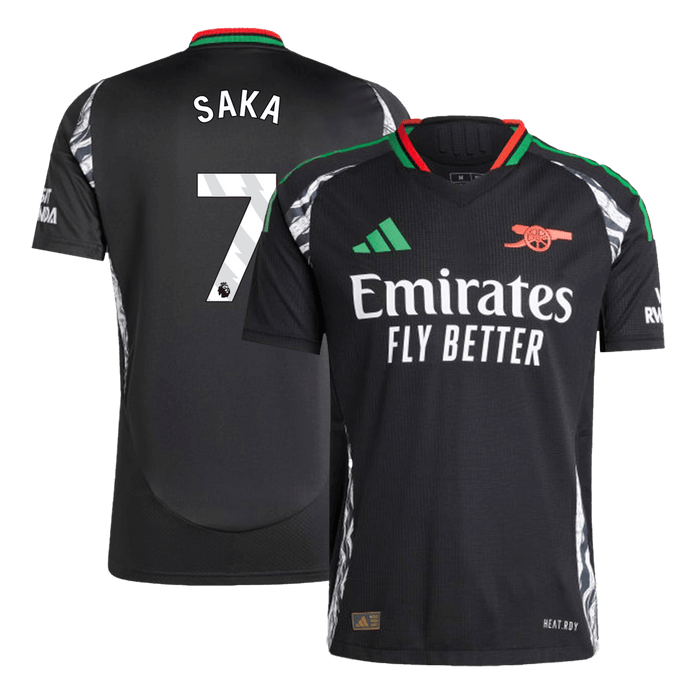 Arsenal Authentic SAKA #7 Soccer Jersey Arsenal Away Shirt 2024/25