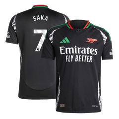 Arsenal Authentic SAKA #7 Soccer Jersey Arsenal Away Shirt 2024/25