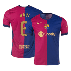 Authentic GAVI #6 Barcelona Home Soccer Jersey 2024/25