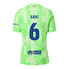 Authentic GAVI #6 Barcelona Third Away Soccer Jersey 2024/25 - UCL??Spotify Logo Without Text?ê?