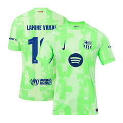 Authentic LAMINE YAMAL #19 Barcelona Third Away Soccer Jersey 2024/25 - UCL??Spotify Logo Without Text?ê?