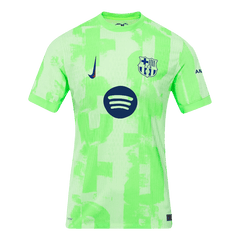 Authentic LEWANDOWSKI #9 Barcelona Third Away Soccer Jersey 2024/25 - UCL??Spotify Logo Without Text?ê?