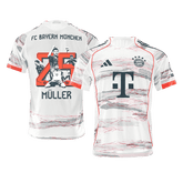 Authentic M¨¹LLER Special #25 Bayern Munich Away Soccer Jersey 2025/26 White