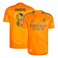 Authentic MBAPPE #9 Soccer Jersey Real Madrid Away Shirt 2024/25 Bear Champ Font