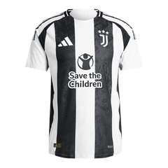 Authentic Soccer Jersey Juventus Home Shirt 2024/25 Save The Children Sponsor