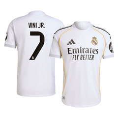 Authentic VINI JR. #7 Soccer Jersey Real Madrid Home Shirt 2025/26