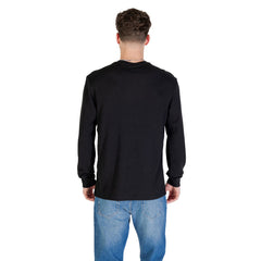 Image 2 : Pull Calvin Klein Jeans homme noir détail col rond et logo — Delvale