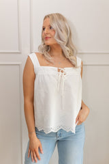 Deedra Eyelet Tank Top