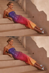Malibu Midi Dress - Sunset
