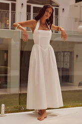 Locklea Midi Dress - White