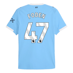 FODEN #47 Authentic Manchester City Home Soccer Jersey 2025/26 Blue