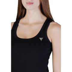 Image 2 : Débardeur noir Guess Active coupe ajustée, encolure ronde et larges bretelles — delvale
