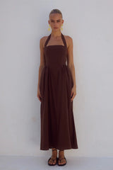 Locklea Midi Dress - Chocolate