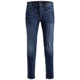 Image 1 : Jean homme Jack & Jones bleu effet usé stretch, vue de face — delvale