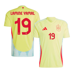 LAMINE YAMAL #19 Spain Away Soccer Jersey Euro 2024
