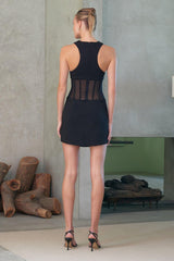 Misha Coco Mini Dress - Black