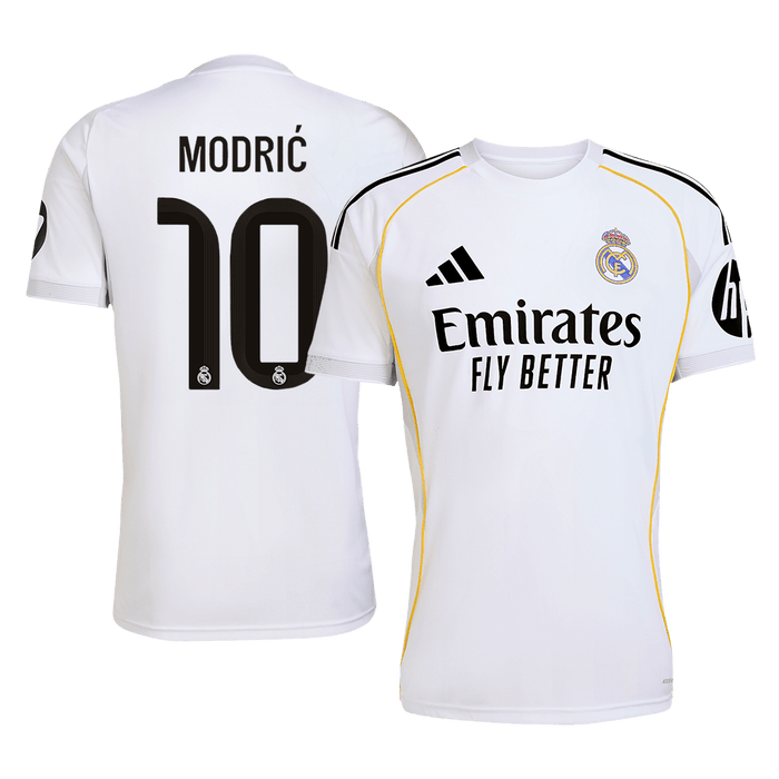 MODRIC #10 Real Madrid Soccer Jersey Home Custom Shirt 2025/26