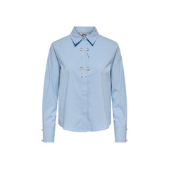 Image 3 : Chemise femme Only bleu azur, vue de dos silhouette fluide — Delvale