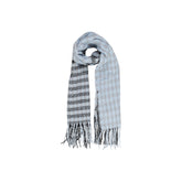 Image 1 : Écharpe Only femme bleue à motifs géométriques en polyester — delvale
