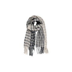 Image 4 : Texture et finitions écharpe Only femme bleue motifs géométriques — delvale