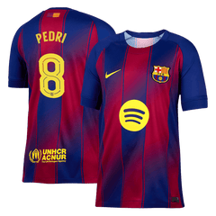 PEDRI #8 Barcelona Home Soccer Jersey 2025/26 -UCL