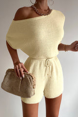 Miami Knit Romper - Lemon