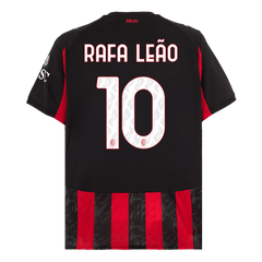 RAFA LEAO #10 AC Milan Home Soccer Jersey 2025/26 Red&Black