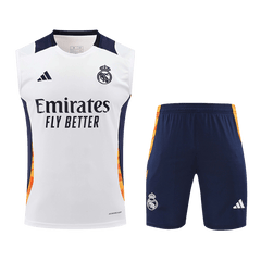Real Madrid Pre-Match Soccer Jersey Vest Kit(Jersey+Shorts) 2024/25