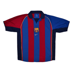 Retro Jersey Barcelona Retro Jersey Home Soccer Shirt 2001/02