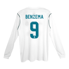 Retro Jersey BENZEMA #9 Real Madrid Retro Jersey Home Soccer Shirt 2017/18