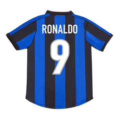 Retro Jersey RONALDO #9 Inter Milan Retro Jersey Home Soccer Shirt 1999/00